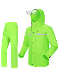 iCreek Regenanzug Jacke &amp; Hosenanzug Regenmantel für Männer &amp; Frauen Outdoor 