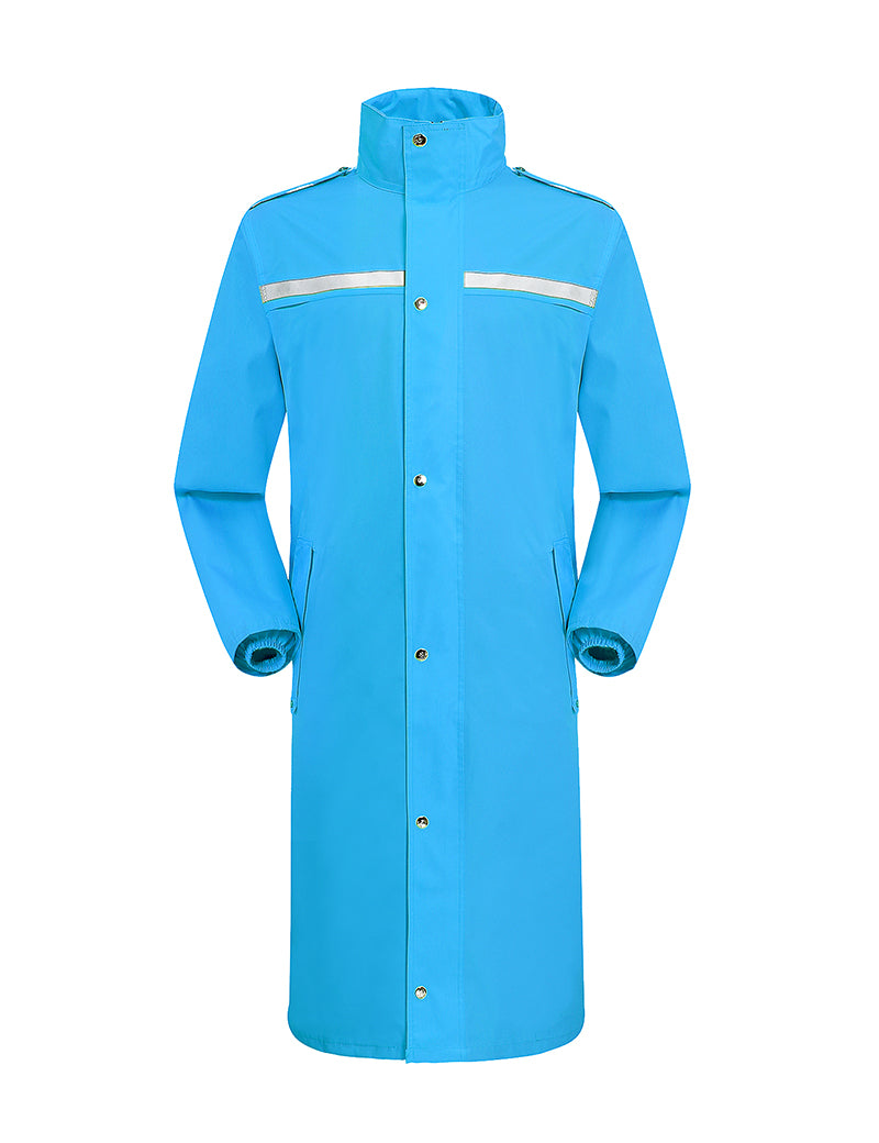 iCreek Raincoat Waterproof Mens & Womens Adult Long Rain Jacket with Hood