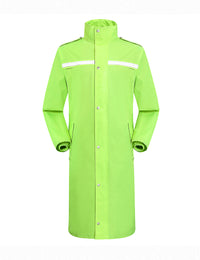 iCreek Raincoat Waterproof Mens & Womens Adult Long Rain Jacket with Hood