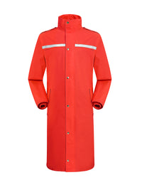 iCreek Raincoat Waterproof Mens & Womens Adult Long Rain Jacket with Hood