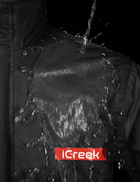 iCreek Motorcycle Rain Suit for Men&Women Waterproof Raincoat Outdoor with Hood