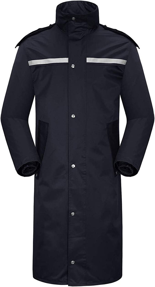 iCreek Raincoat Waterproof Mens & Womens Adult Long Rain Jacket with Hood